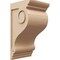 Ekena Millwork 12"W x 12"D x 24"H Wide Scroll Rough Cedar Woodgrain TimberThane Corbel, Primed Tan CORUR12X12X24SCRRCPR - alternate 1